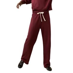 NEW SANDY LIANG everyday pull-on sweatpants in wine